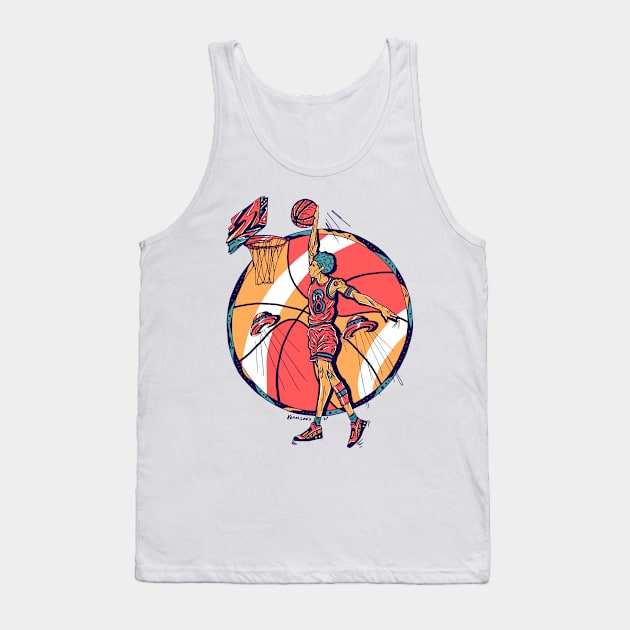 Retro Triad Legendary Baller Number 8 Tank Top by kenallouis